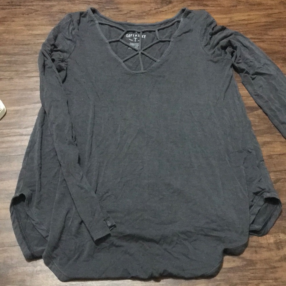 American eagle flowy long sleeve top